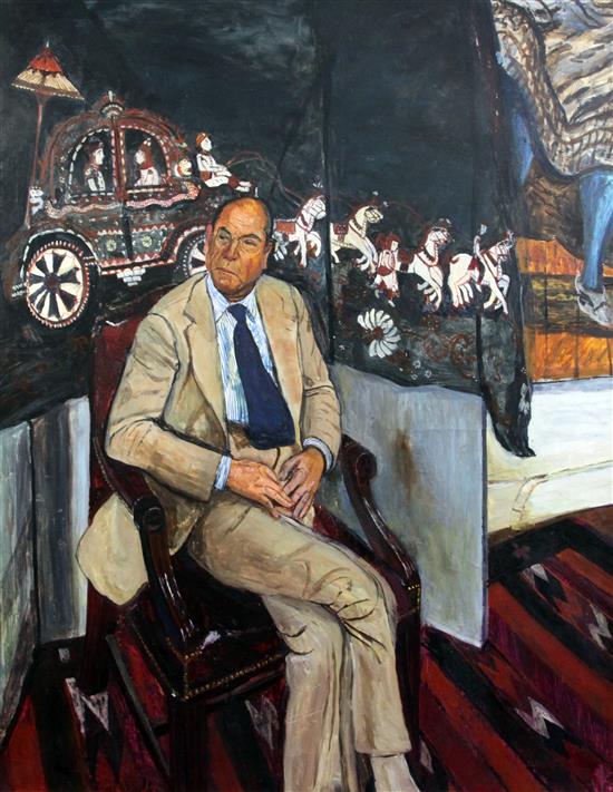 § Carel Weight (1908-1997) Portrait of Thomas Handworth FRIBA, 38 x 30in.